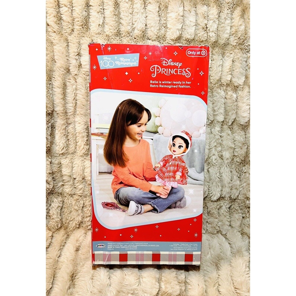 Disney Princess Retro Reimagined Holiday Belle Doll - Beauty and the Beast - New - Picture 4 of 7